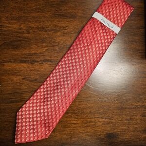 Perry Ellis Red Patterned Men's Tie by Stafford